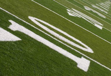 Football Field Ten Yard Line to Infinity clipart