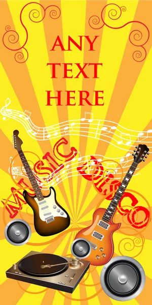 stock vector Music poster