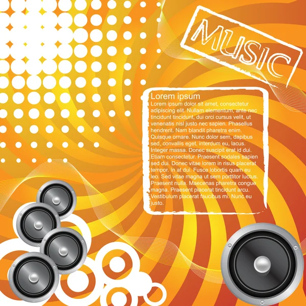 Cartel de música Ilustración De Stock