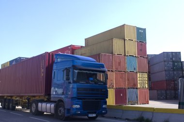 Container on the port
