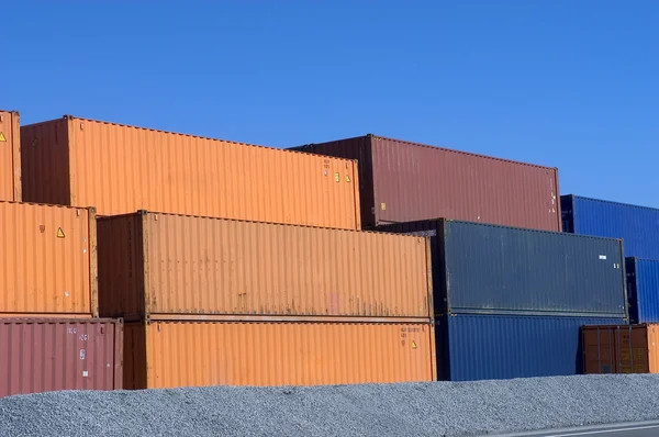 Container on the port — Stock Photo, Image