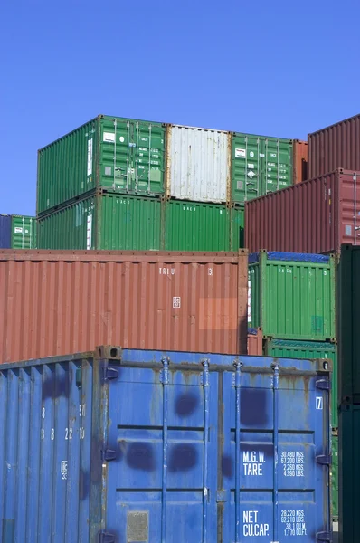 Container auf dem Hafen — Stockfoto