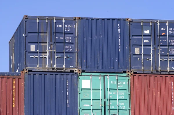 Container on the port — Stock Photo, Image