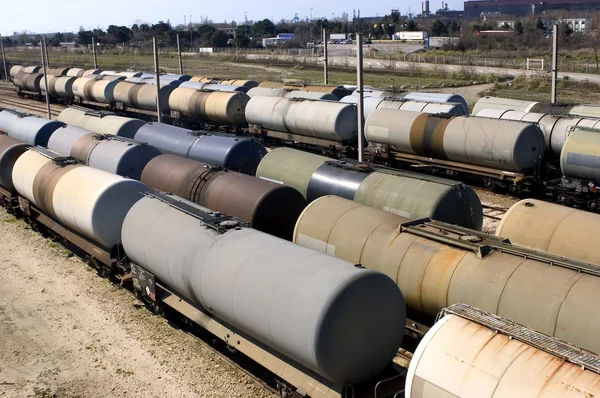 Oil trains — Stock Photo, Image