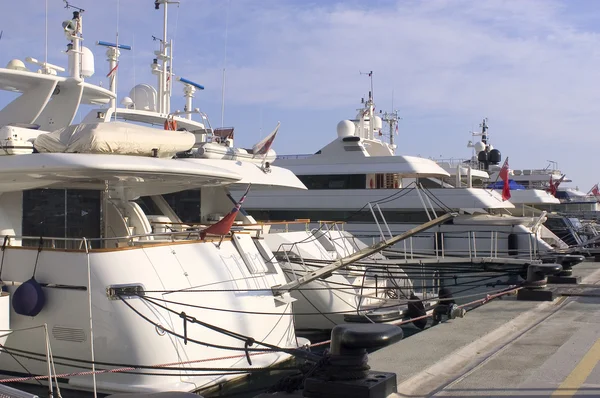Яхты гавани Монако — стоковое фото