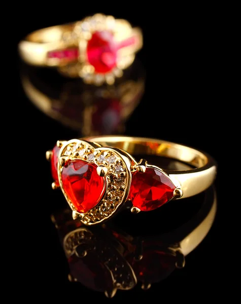 Złote pierścienie — Zdjęcie stockowe