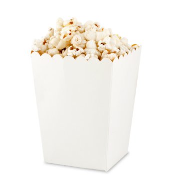 Popcorn in box clipart