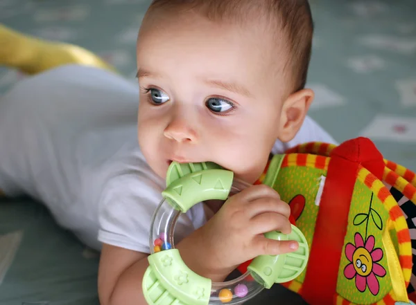 Baby with toys — Stock Photo, Image