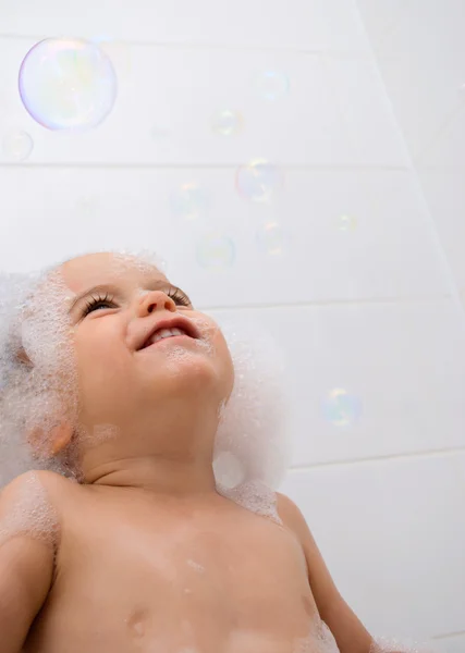Bathing and bubbles — Stock Photo, Image