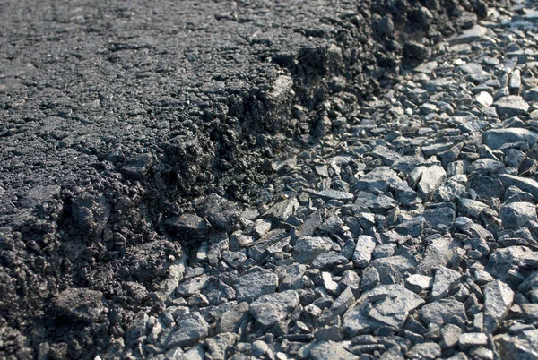 Layer of freshly applied asphalt — Stock Photo, Image