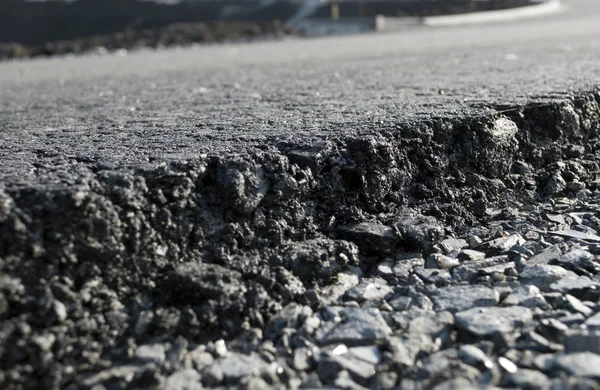 Layer of freshly applied asphalt — Stock Photo, Image
