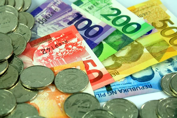 Bunte philippinische Geld Stockfoto