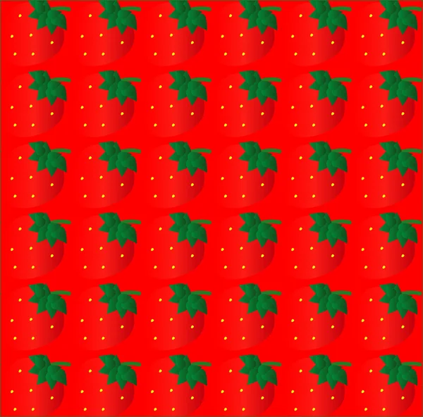 Nahtlose Textur Erdbeere — Stockvektor