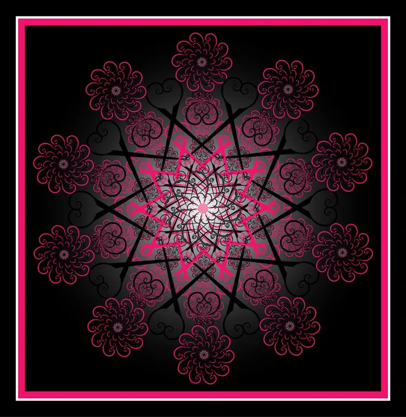 Modèle de fleur cercle — Image vectorielle