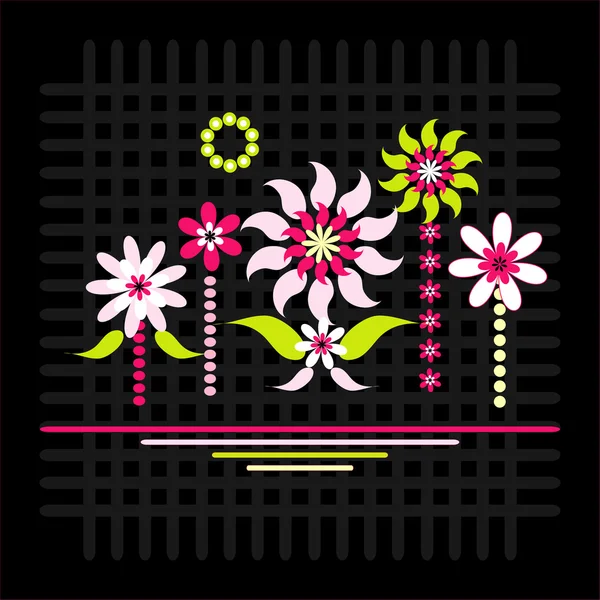 Fleur décorative — Image vectorielle