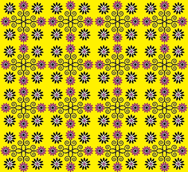 Seamless texture with flower pattern — Stock Vector