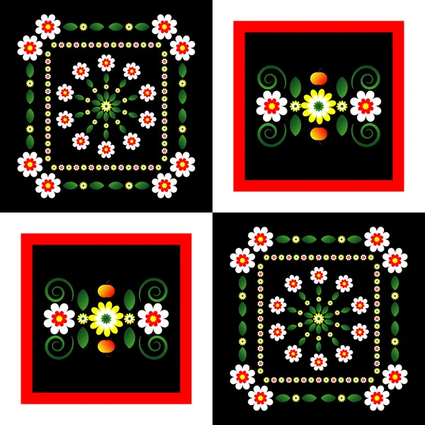 Fond décoratif avec fleur — Image vectorielle