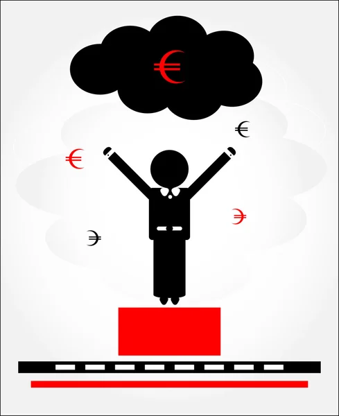 Cloud of money — Stock Vector