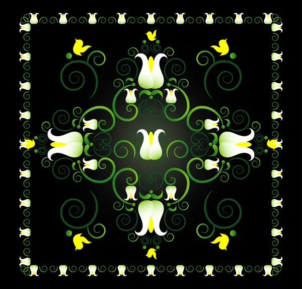 Vzorek s lily — Stockový vektor