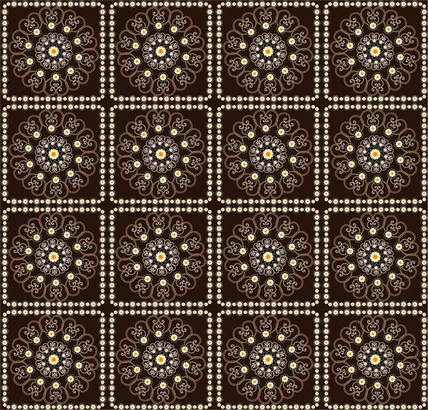 Patrón con textura sin costura flor — Archivo Imágenes Vectoriales