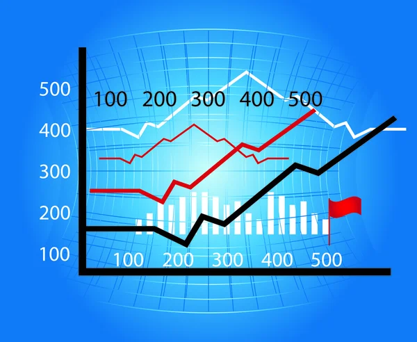 Bakgrund med grafik — Stock vektor