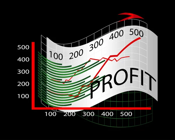 Business chart — Stock Vector