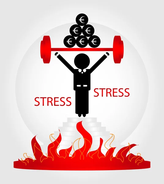 Mann im Stress — Stockvektor