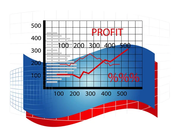 Business chart — Stock Vector