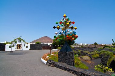 giriş ve deki bir sanatçı, lanzarote, İspanya