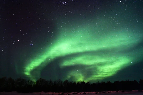 Sfondo che mostra aurore boreali nel cielo — Foto Stock
