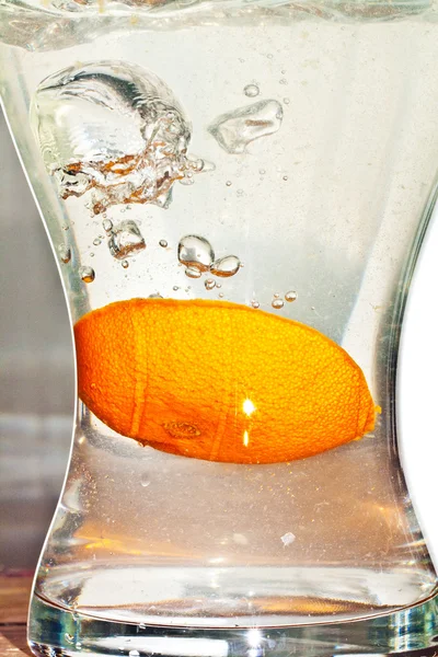 Skivad apelsin frukt i detalj — Stockfoto