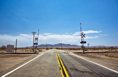 Railway crossing on Route 95 clipart