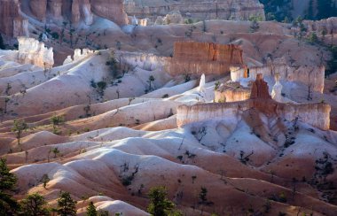 Bryce canyon hoodoos içinde güneşin ilk ışınları