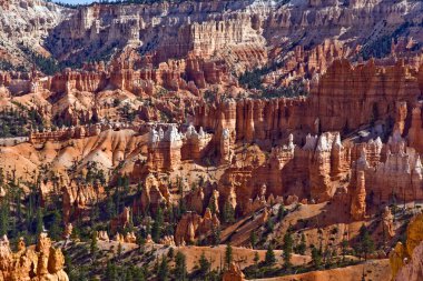 Beautiful landscape in Bryce Canyon with magnificent Stone forma clipart