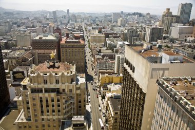 Mavi gök gök sıyırıcı Marnixkade san Francisco manzarası