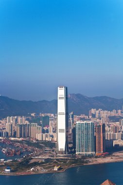 Hong kong şehir görünümünden victoria peak