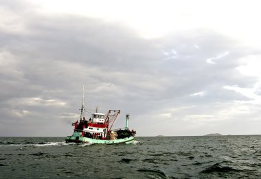 ahşap yerel fisherboat