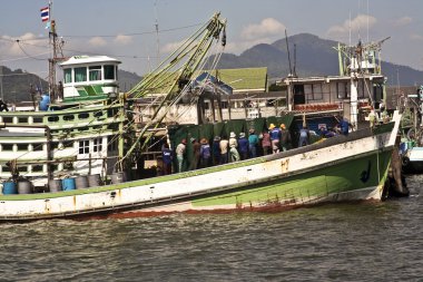 ahşap yerel fisherboat