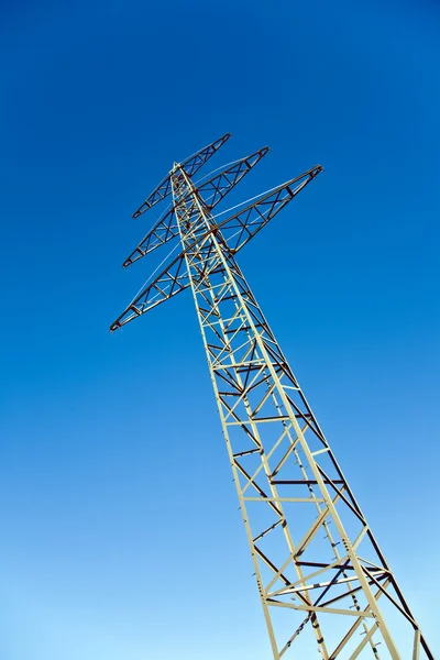 Stock image Electricity tower for energy in beautiful landscape