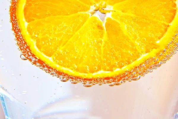 Frutta arancio tagliata a fette in dettaglio — Foto Stock