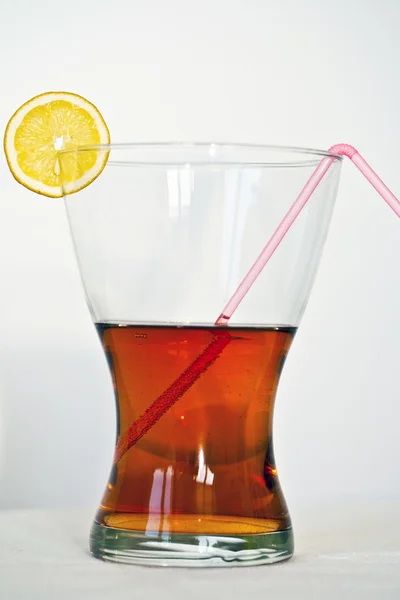 Dilim limon camın üst — Stok fotoğraf