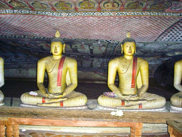 All'interno del Tempio della Roccia a Dambulla, Sri Lanka — Foto Stock