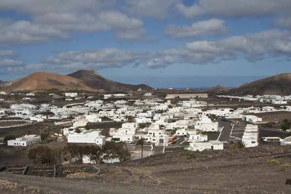 Vista su Uga, villaggio rurale di Lanzarote — Foto Stock