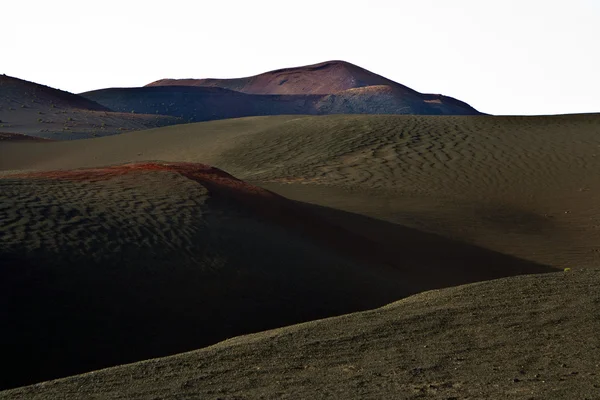 Volcanic landscape in national park Timanfaya — Stock Photo, Image