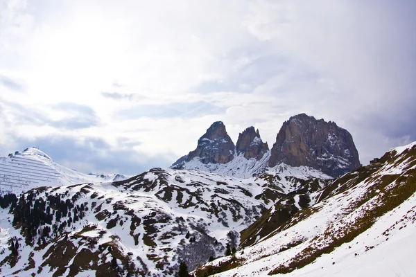 Montañas de Dolomita, paso de Sella —  Fotos de Stock