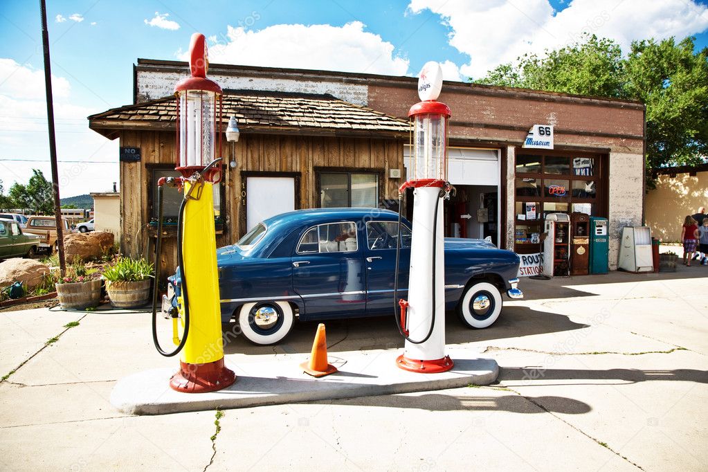 Historic patrol station at Route 66