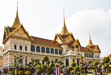 Bangkok büyük sarayda Chakri maha prasat