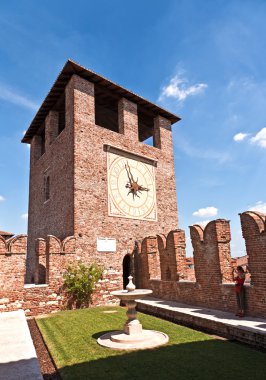 Inside the Castelveggio in verona clipart