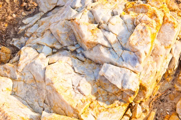 Prachtig patroon van steen op het rotsachtige strand — Stockfoto