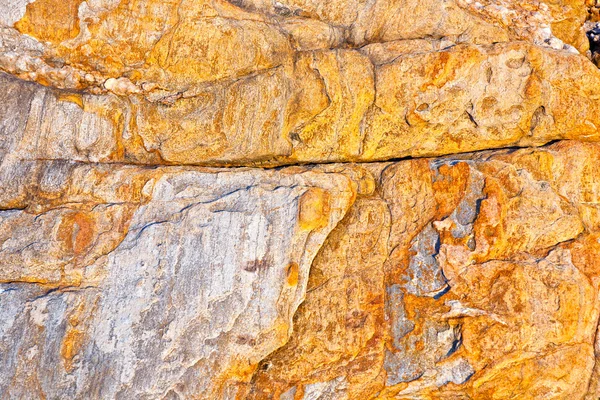 Belo padrão de pedra na praia rochosa — Fotografia de Stock